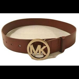 MK Brown Leather Belt